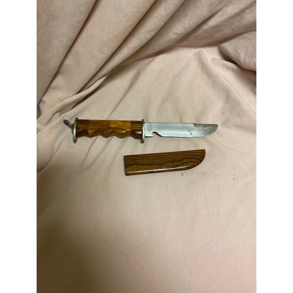 Vintage Wooden Handle EGW Knife